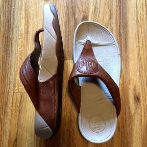 Leather Fit Flops